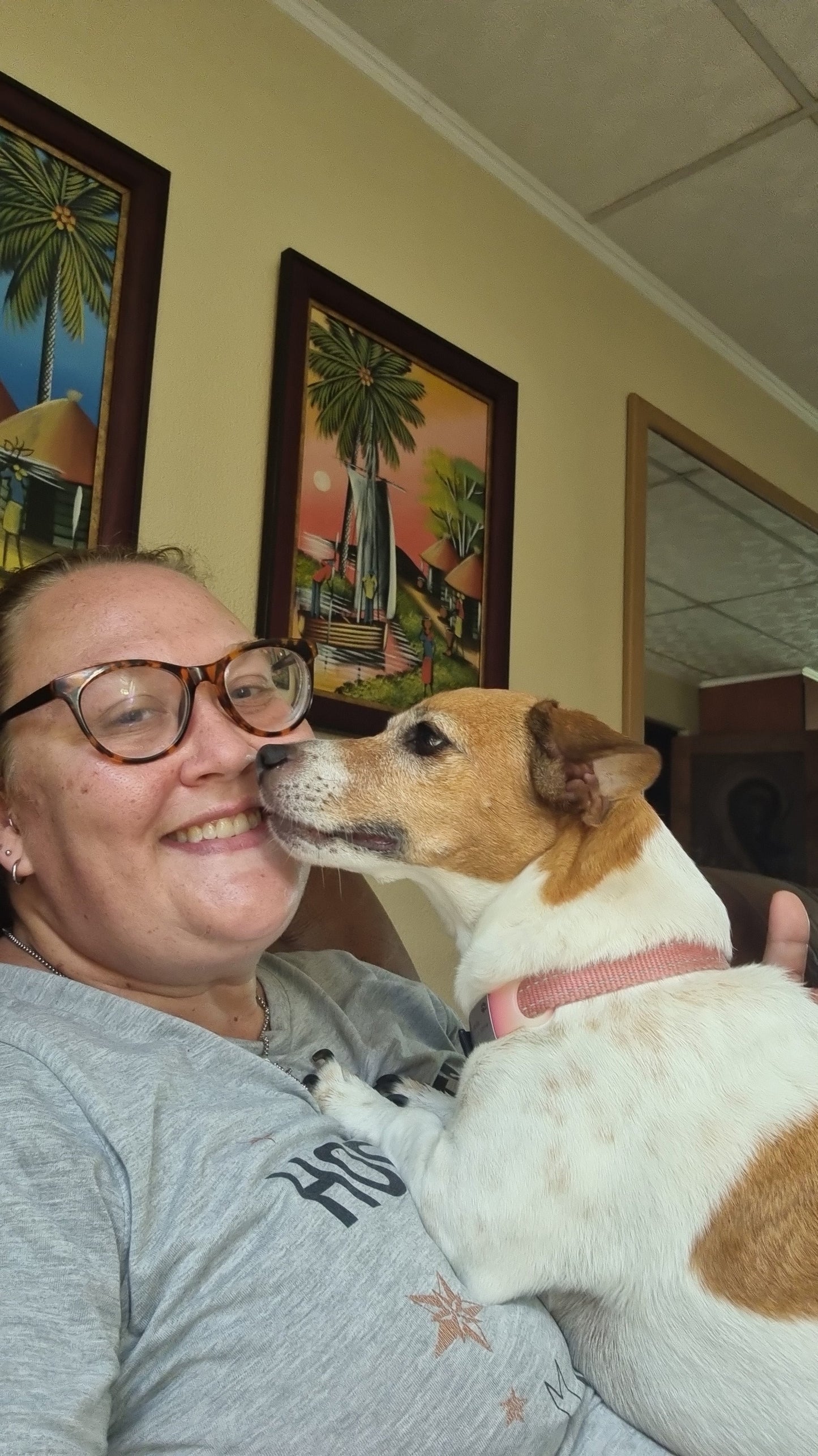 Jess loving a Jack Russell